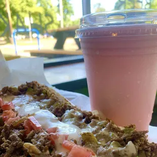 Steakadelphia's Ranch Supreme &amp; an Old-Fashioned Handmade Strawberry MilkShake