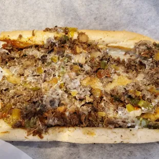 a close up of a sandwich