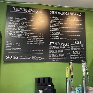 Full menu