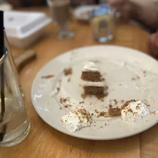 My husband devoured the carrot cake.  Didn't even share