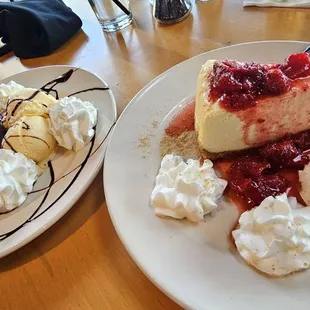 Chocolate Lava Cake &amp; Cheesecake