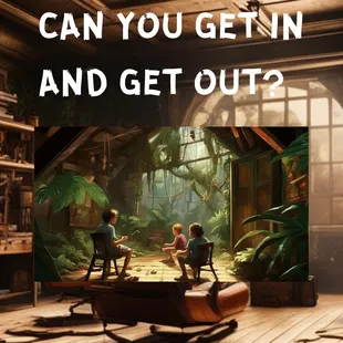 Can you get in and get out of Jungle Drums escape room