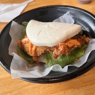 a plate of food on a table