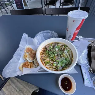 Beef noodle soup dumplings