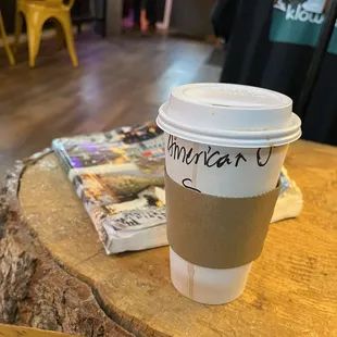 Sweet lady taking care of the front.  Great Americano while I gave hubby more time to sleep in.