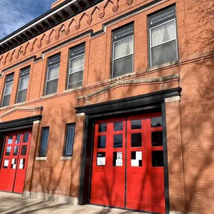 red doors and windows