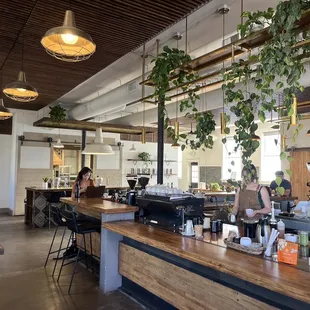 people sitting at the counter