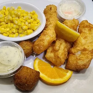 Fried cod