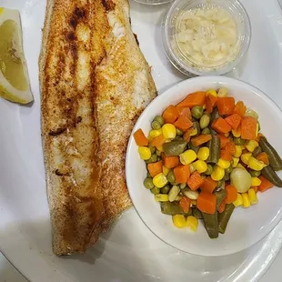 Baked walleye