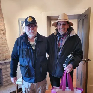 Former mayor and current historical society volunteer and that's not me it seem on the right