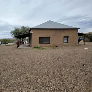 A Long view of the house