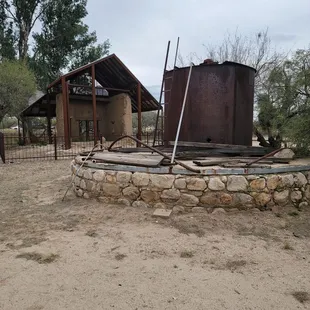 A view of the pump area