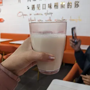 Soy milk (made in house)