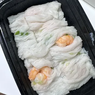 steamed rice noodle w shrimp