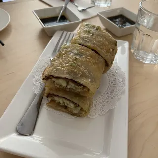 Aromatic Beef Wrap in Scallion Pancake