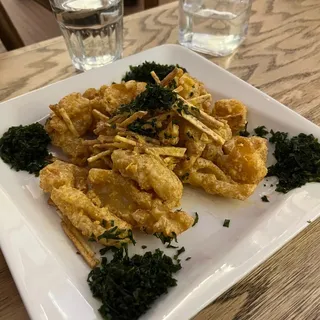 Squid & Shrimp in Homemade Salted Egg Sauce