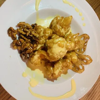 Deep Fried Jumbo Shrimp w. House Special Fruit Sauce