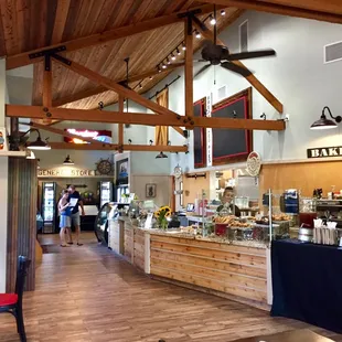 Inside of the restaurant.