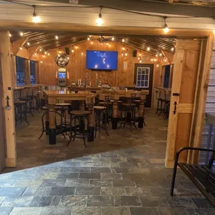 Bar during nighttime