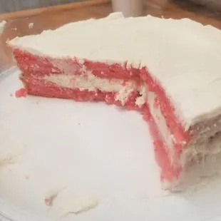 Strawberry butter cake