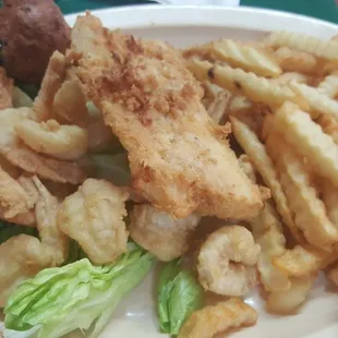 Shrimp and fish platter large 12.95