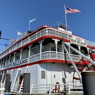The steamboat at the Port of New Orleans, LA