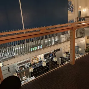 The view from our table on the upper level.