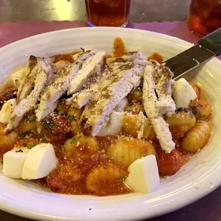 Fire roasted chicken gnocchi!