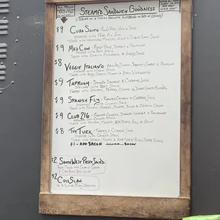 1/29/20 menu