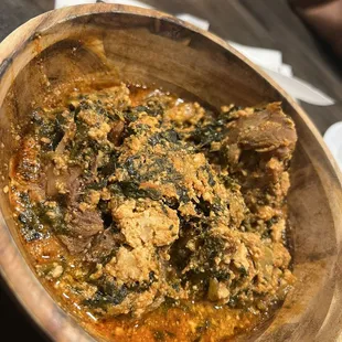 Egusi Soup With Goat