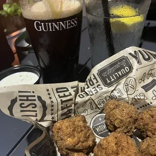 Guinness on tap and the fried mushrooms are top notch
