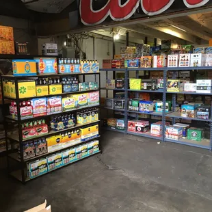 the inside of a store