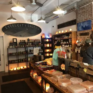 customers at the counter