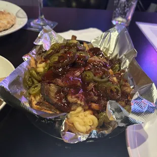 Pulled pork nachos