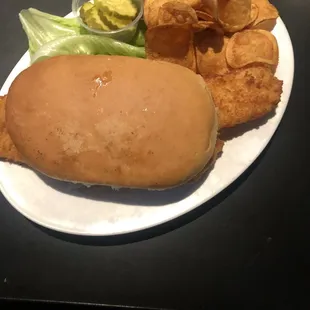 Fish and homemade potato chips