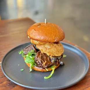 Braised Short Rib, onion rings (special of the day)- superb!