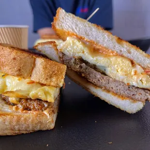 Breakfast Sandwich - Sourdough + Sausage!