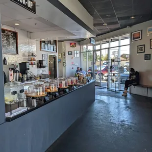 Inside the cafe