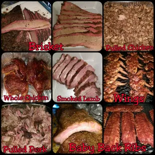 Here is a sampling of some of the #smokedmeats i offer.