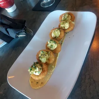 Deep Fried Deviled Eggs