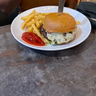 Blue Inferno Burger