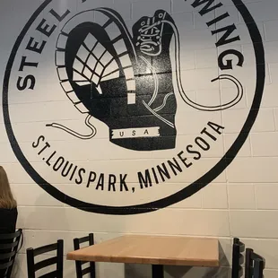 Logo on the wall