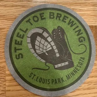 Great logo on coaster