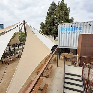 sushi and sashimi, outside