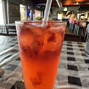 Fresh strawberry, lemonade,
