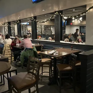 View from the front entryway, looking right towards the dining room.