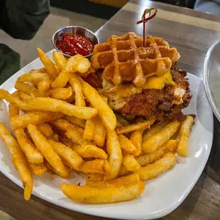 Chicken Waffle Sandwich