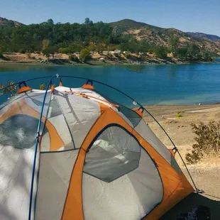 We did get a nice site with close water access, sites are very small though.