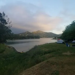 Views from campsites by boat launch