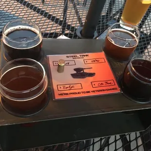 Beer Flight. Choose 4 out of 16